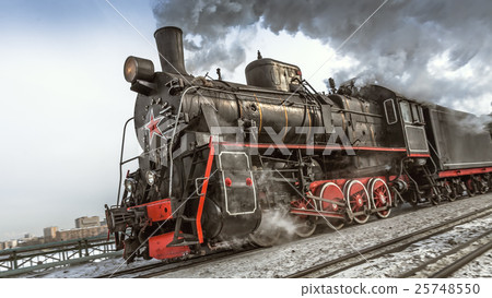 Soviet steam locomotive 25748550