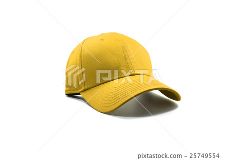 Closeup of the fashion yellow cap Closeup of the fashion yellow cap 25749554