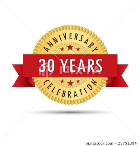 Thirty years anniversary celebration icon logo Thirty years anniversary celebration icon logo 25751394