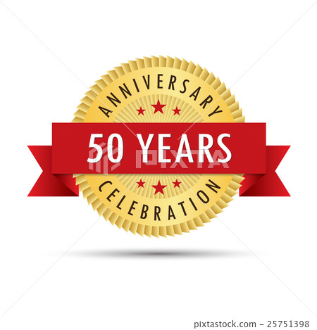 Fifty years anniversary celebration icon logo Fifty years anniversary celebration icon logo 25751398