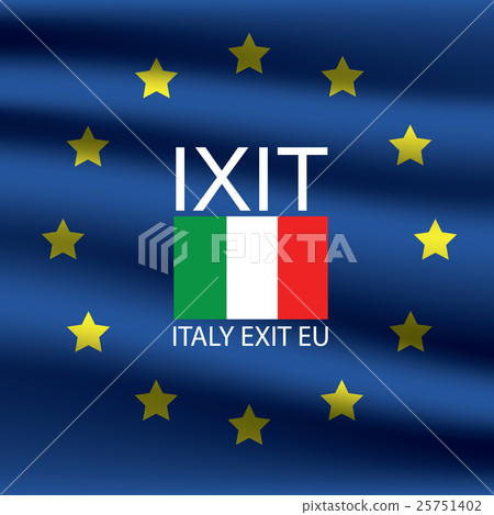 Italy exit EU background Italy exit EU background 25751402