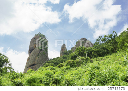 Huge immovable rock power spot that did not collapse even in the Kumamoto earthquake Paleozoic era more than 500 million years ago that could not even be shaped like the Japanese archipelago 25752373
