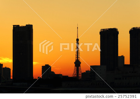 東京鐵塔的黃昏 東京鐵塔的黃昏 25752391