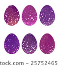 Watercolor Easter eggs set.  25752465