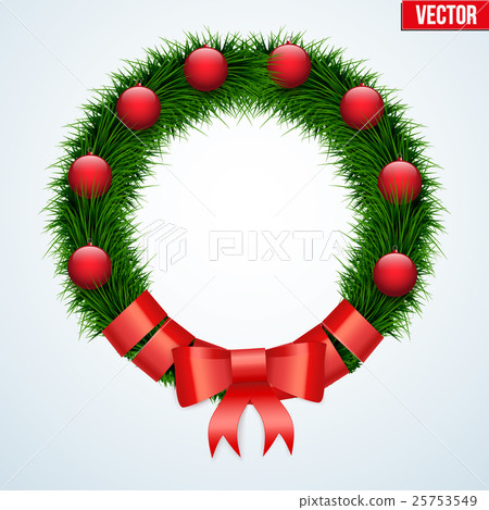 Green christmas wreath Green christmas wreath 25753549