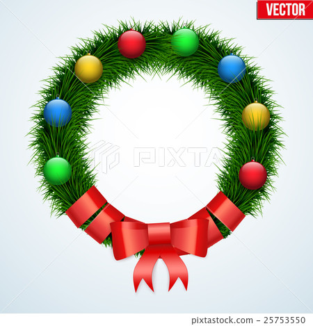 Green christmas wreath Green christmas wreath 25753550