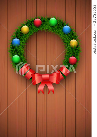 Green christmas wreath Green christmas wreath 25753552