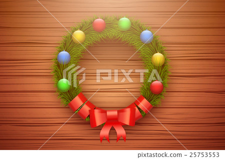 Green christmas wreath Green christmas wreath 25753553