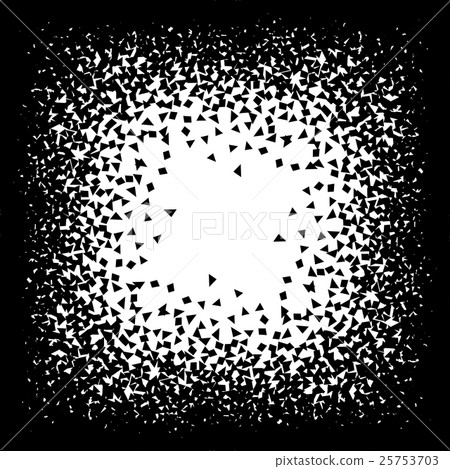 Isolated abstract black ad white color dust 25753703