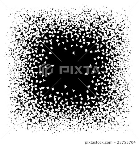 Isolated abstract black ad white color dust 25753704