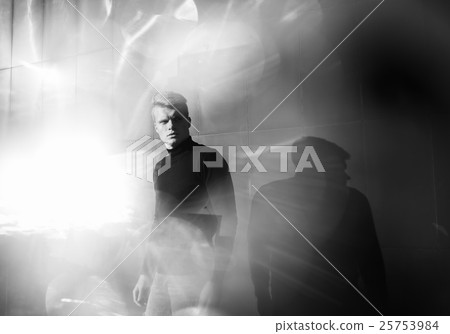 Black and white artistic photography. Young blonde Black and white artistic photography. Young blonde 25753984