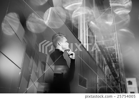 Black and white artistic photography. Young blonde Black and white artistic photography. Young blonde 25754005