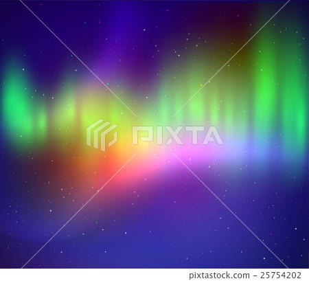 Vector illustration of northern lights Vector illustration of northern lights 25754202