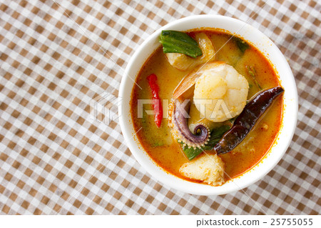 Tom Yum Goong Thai spicy soup food Tom Yum Goong Thai spicy soup food 25755055