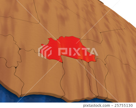 Burkina Faso on wooden globe Burkina Faso on wooden globe 25755130