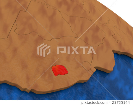 Lesotho on wooden globe Lesotho on wooden globe 25755144