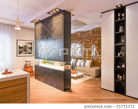 render of a townhouse interior design render of a townhouse interior design 25755372