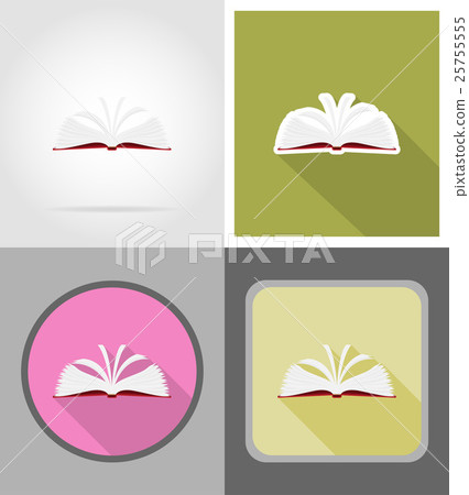 book flat icons vector illustration book flat icons vector illustration 25755555