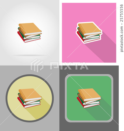 book flat icons vector illustration book flat icons vector illustration 25755556