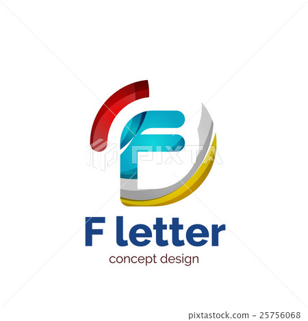 Vector letter concept logo template, abstract 25756068