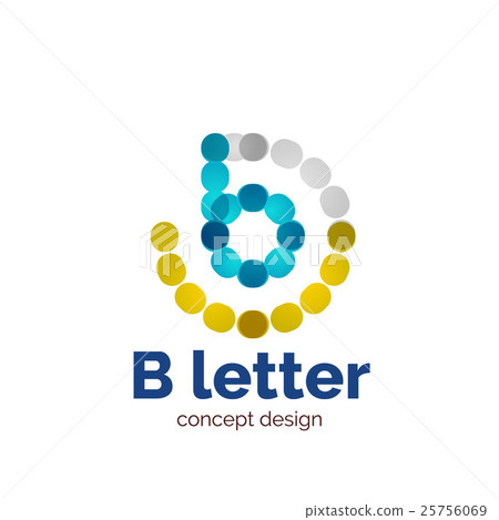 Vector modern minimalistic dotted letter concept Vector modern minimalistic dotted letter concept 25756069