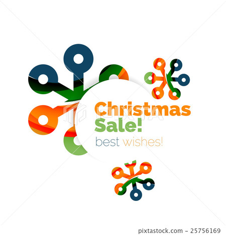 Christmas colorful geometric abstract background 25756169