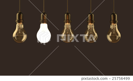 Lamp bulb. 3D illustration Lamp bulb. 3D illustration 25756499