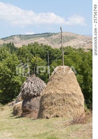 Hand made bales of hay Hand made bales of hay 25756749