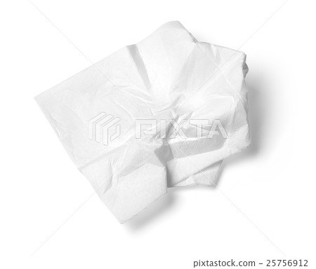 Paper napkin isolated 25756912