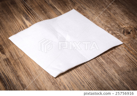 white paper napkin 25756916