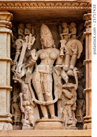 Famous sculptures of Khajuraho temples, India 25757438