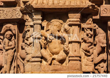 Famous sculptures of Khajuraho temples, India 25757440