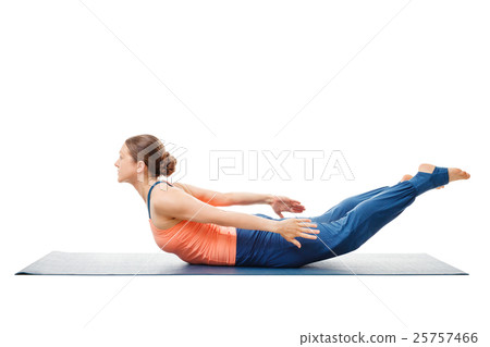 Woman doing Ashtanga Vinyasa Yoga asana Woman doing Ashtanga Vinyasa Yoga asana 25757466