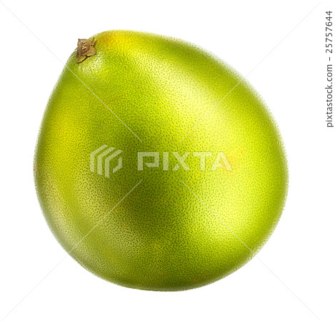 Green pomelo fruit isolated on white background Green pomelo fruit isolated on white background 25757644