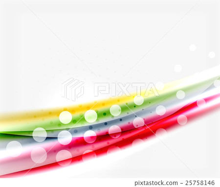 Color wavy lines with light shiny effects 25758146