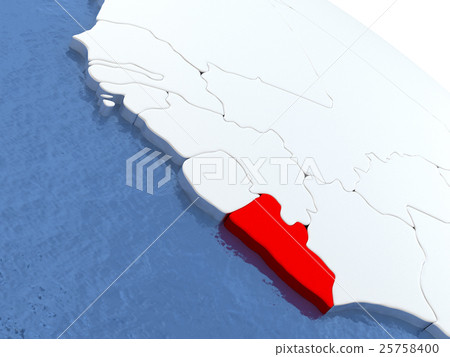 Liberia on globe Liberia on globe 25758400