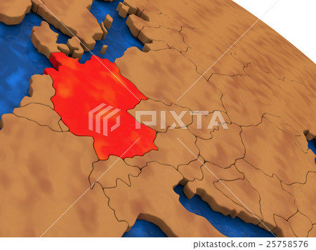 Germany on wooden globe 25758576