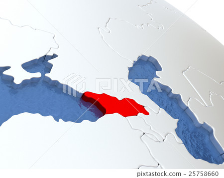 Georgia on globe 25758660