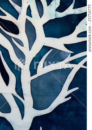 Horns of deer, mystical tree, turquoise 25758775