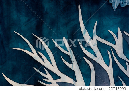 Horns of deer, mystical tree, turquoise Horns of deer, mystical tree, turquoise 25758993