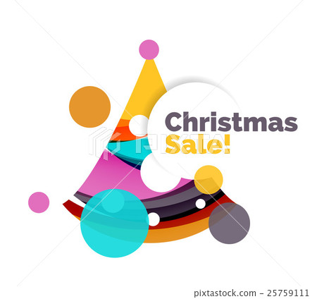 Abstract Christmas sale banner design with blank 25759111