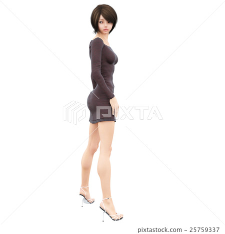 女性與燙髮模型類型 女性與燙髮模型類型 25759337