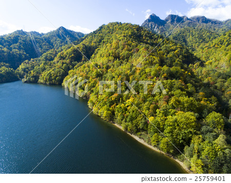 Sapporo Lake aerial photograph 25759401