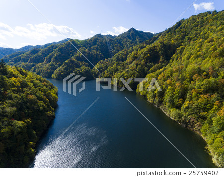 Sapporo Lake aerial photograph 25759402