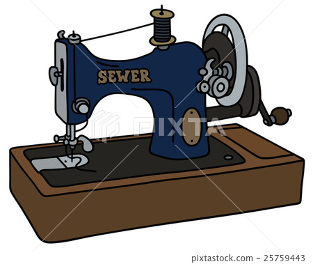 Retro sewing machine 25759443