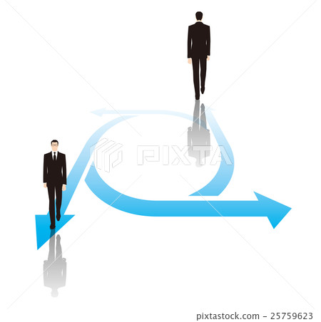 商人箭頭企業圖像 商人箭頭企業圖像 25759623