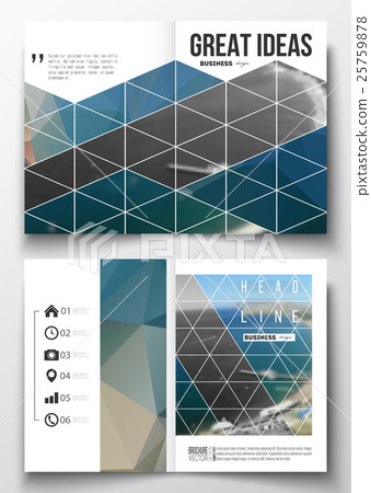 Set of business templates for brochure, magazine 25759878