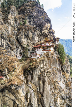 Tiger's nest Temple monastery on mountain, Bhutan 25760430