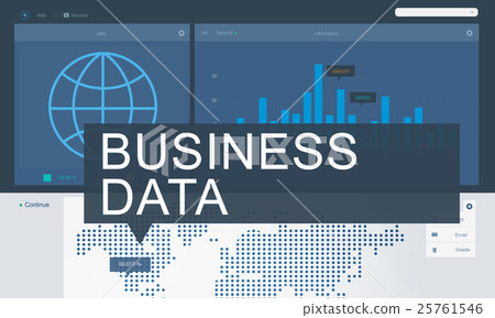 Global Business Data Analysis Growth Success Concept 25761546