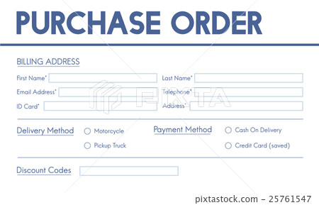 Invoice Billing Information Form Graphic Concept 25761547
